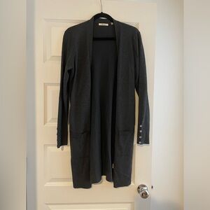 Long dark gray cardigan size M